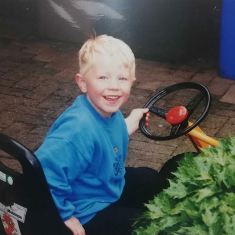 Kinderfoto von Dennis Hebbeler